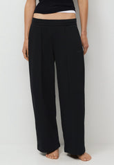 Terry Sweatfleece Mega Pleated Sweatpant - BLACK