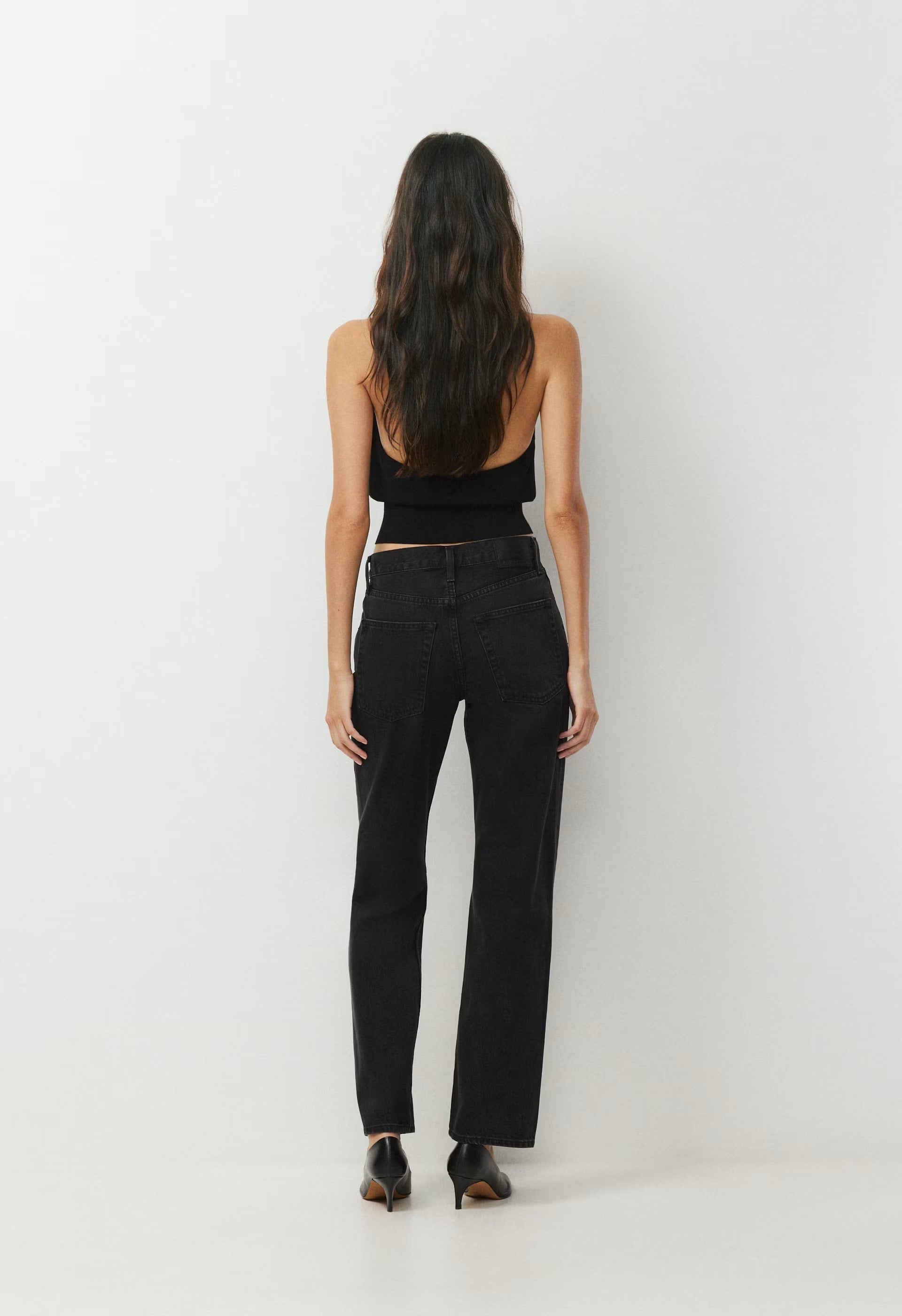 Denim Forum 004 Hi-Rise Straight Jean - BLACK EYELINER