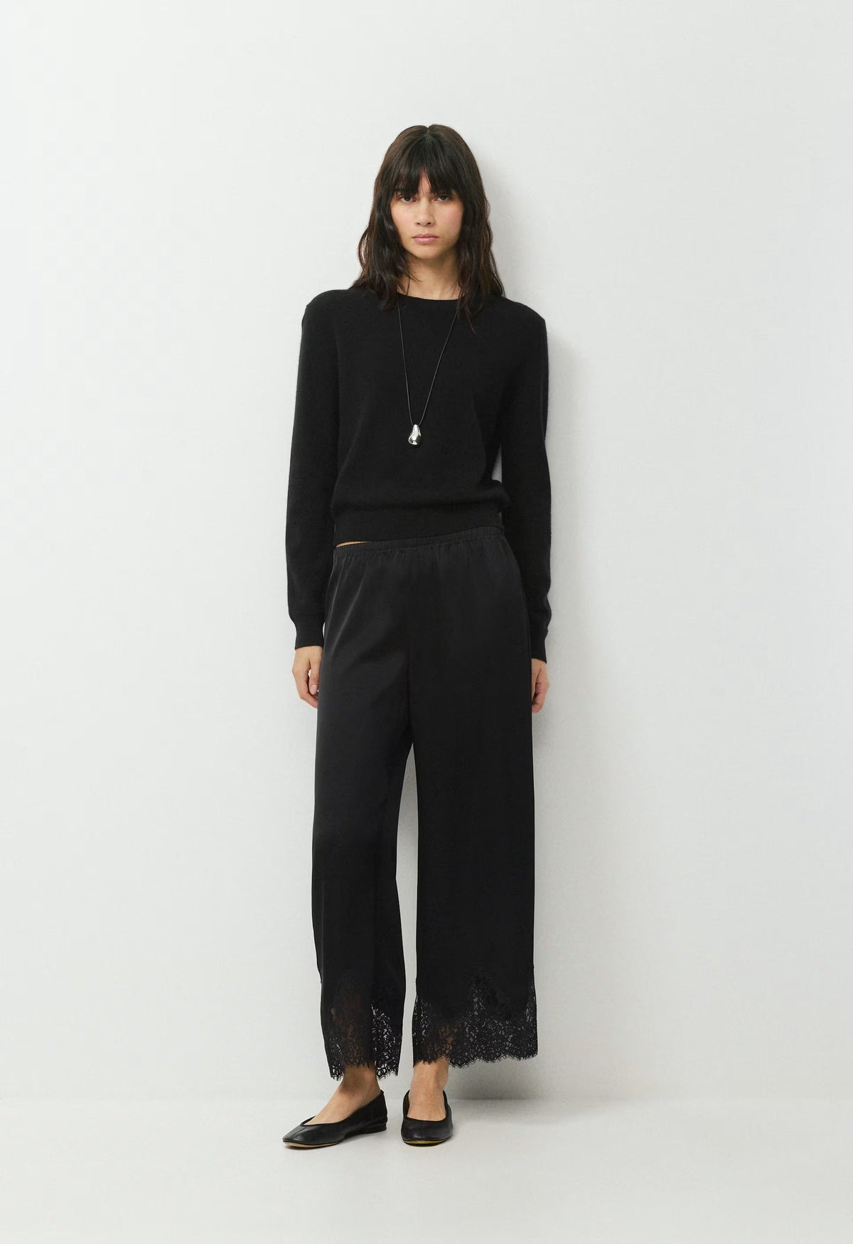 Archway Satin Pant - BLACK/BLACK