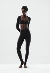 BUTTER Cheeky Hi-Rise Stirrup Legging - BLACK