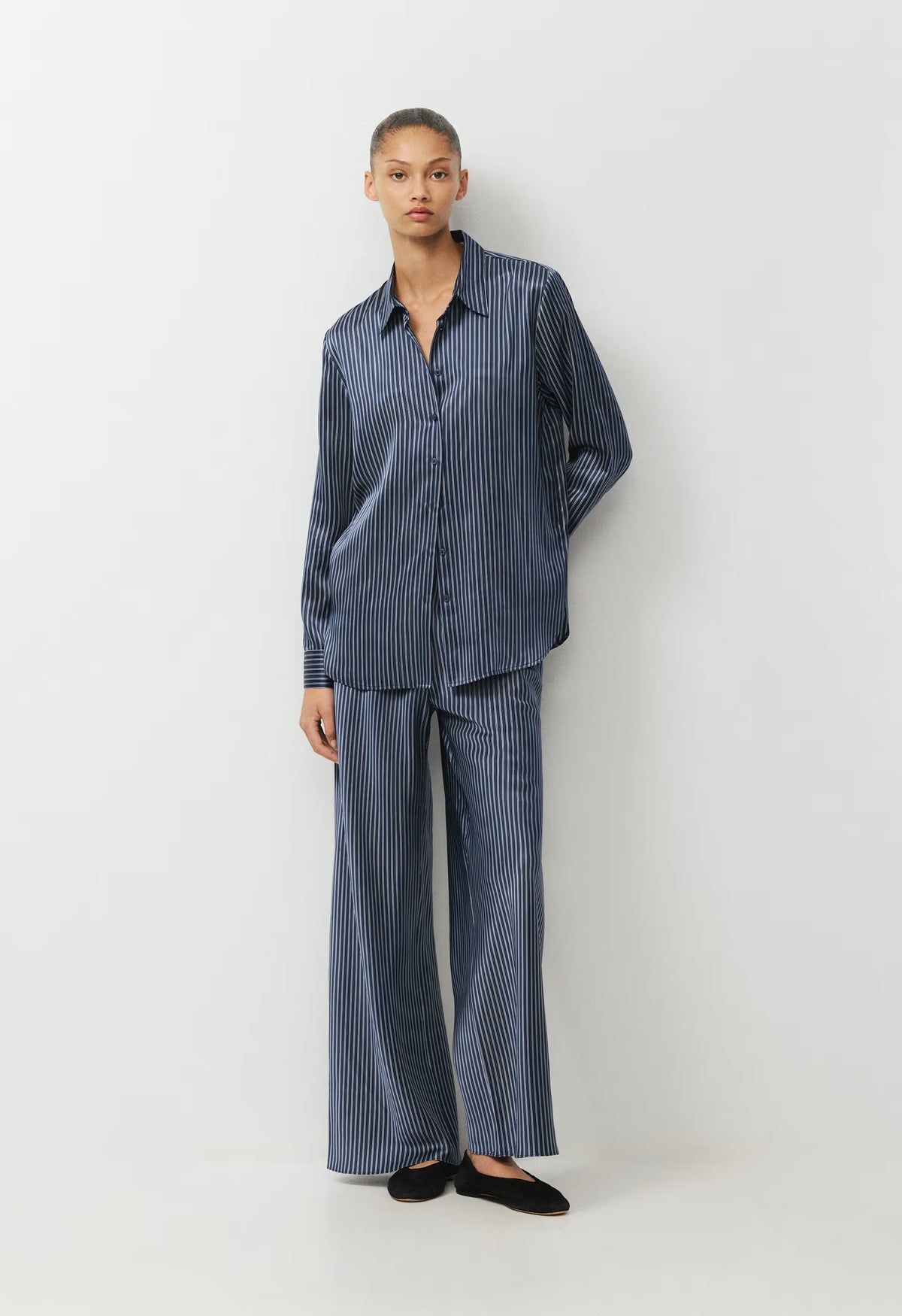 Express Silk Pant - ADMRL NVY/ SSD CRM