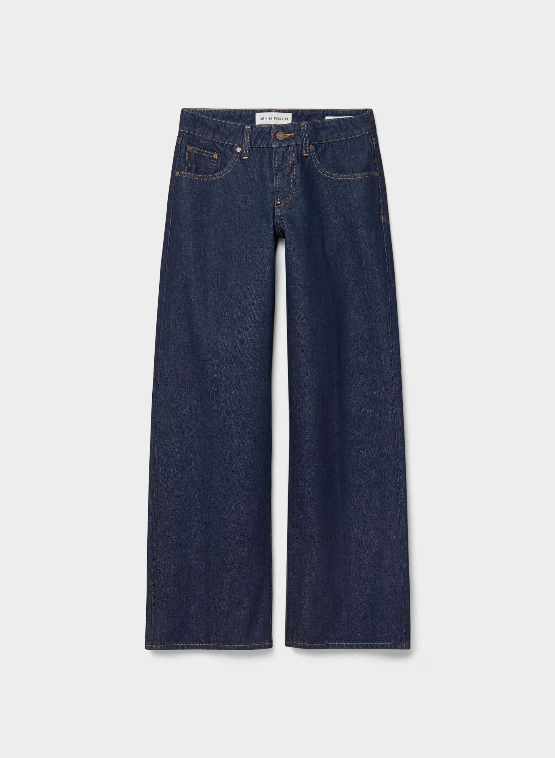 Denim Forum The ‘90s Relaxed Ultra Lo-Rise Wide Jean - NO-STRESS DARK BLUE