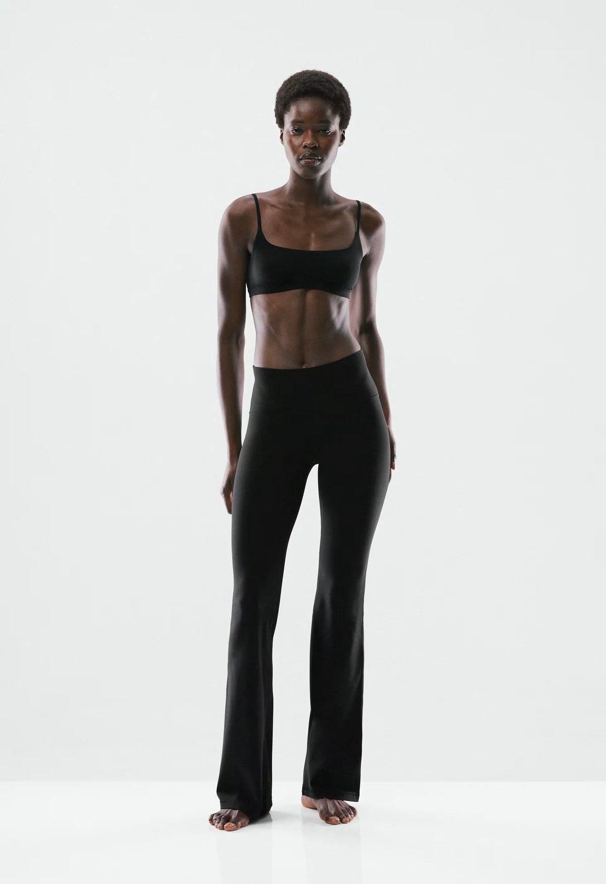 BUTTER Cheeky Infinite Hi Flare 34" Legging - BLACK