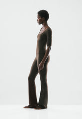 BUTTER Cheeky Infinite Hi Flare 34" Legging - CACAO NIB BROWN
