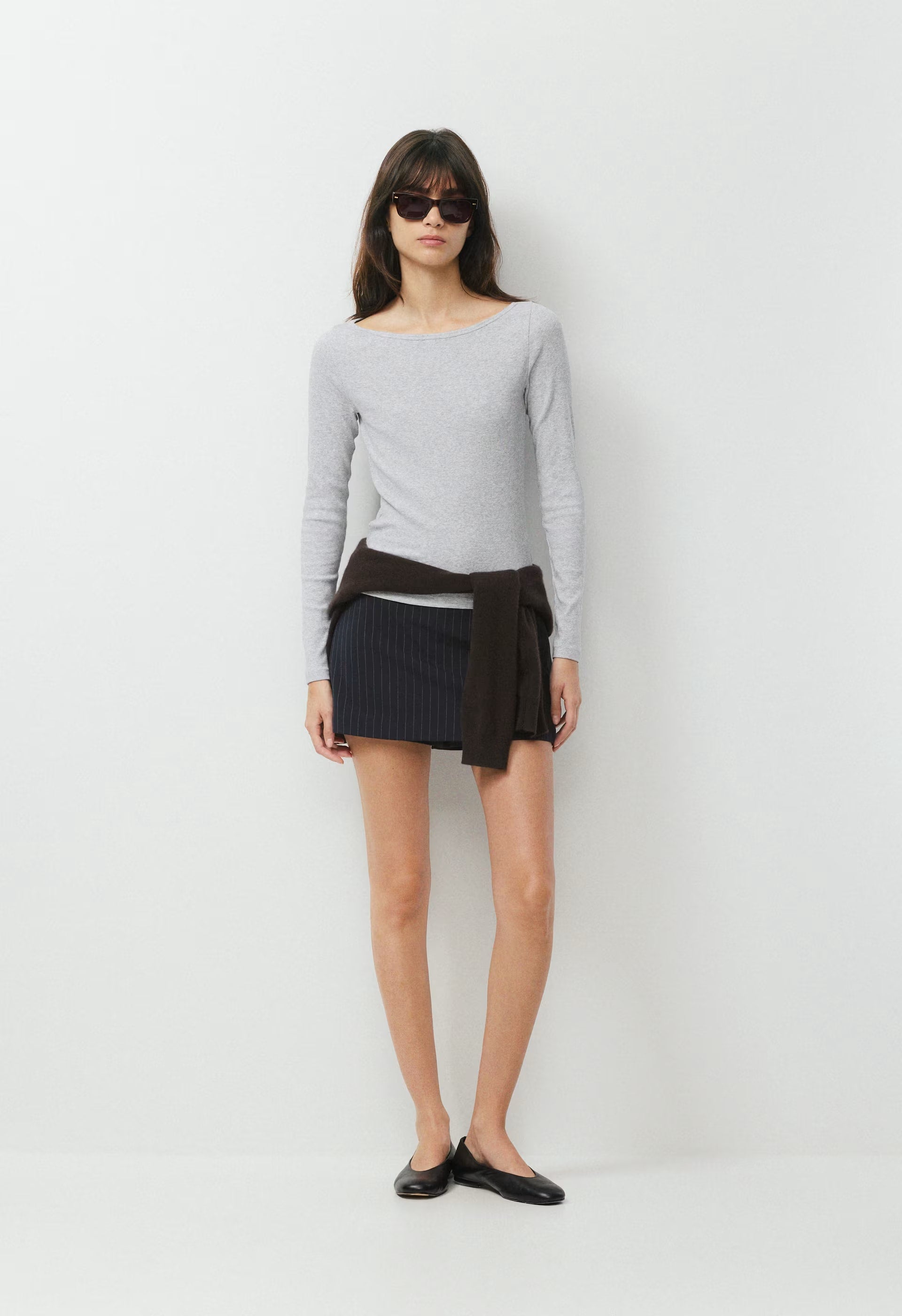 Jewel Skort - BLK STRP DK NT NVY/GRY