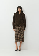Embark Skirt - CACAO NIB BRWN/MRCN BG