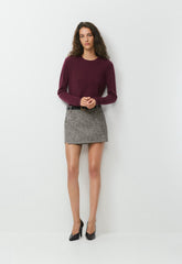 Metric Skirt - SPCKL TWEED BLK/WHITE