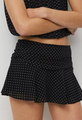 Scene Skort - BLACK/BIRCH