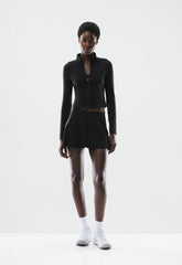 BUTTER Spring Wrap Skirt - BLACK