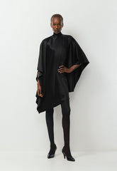 Fan Satin Dress - ADMIRAL