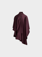 Fan Satin Dress - GALA PLUM