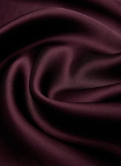 Fan Satin Dress - GALA PLUM