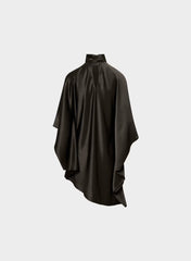 Fan Satin Dress - CACAO NIB BROWN