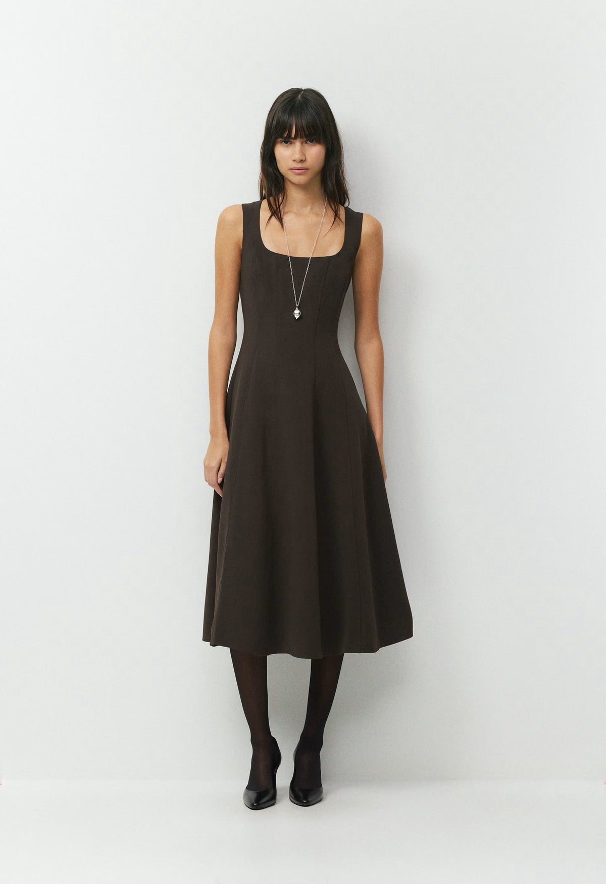 Leiden Dress - Crepette™ - CACAO NIB BROWN