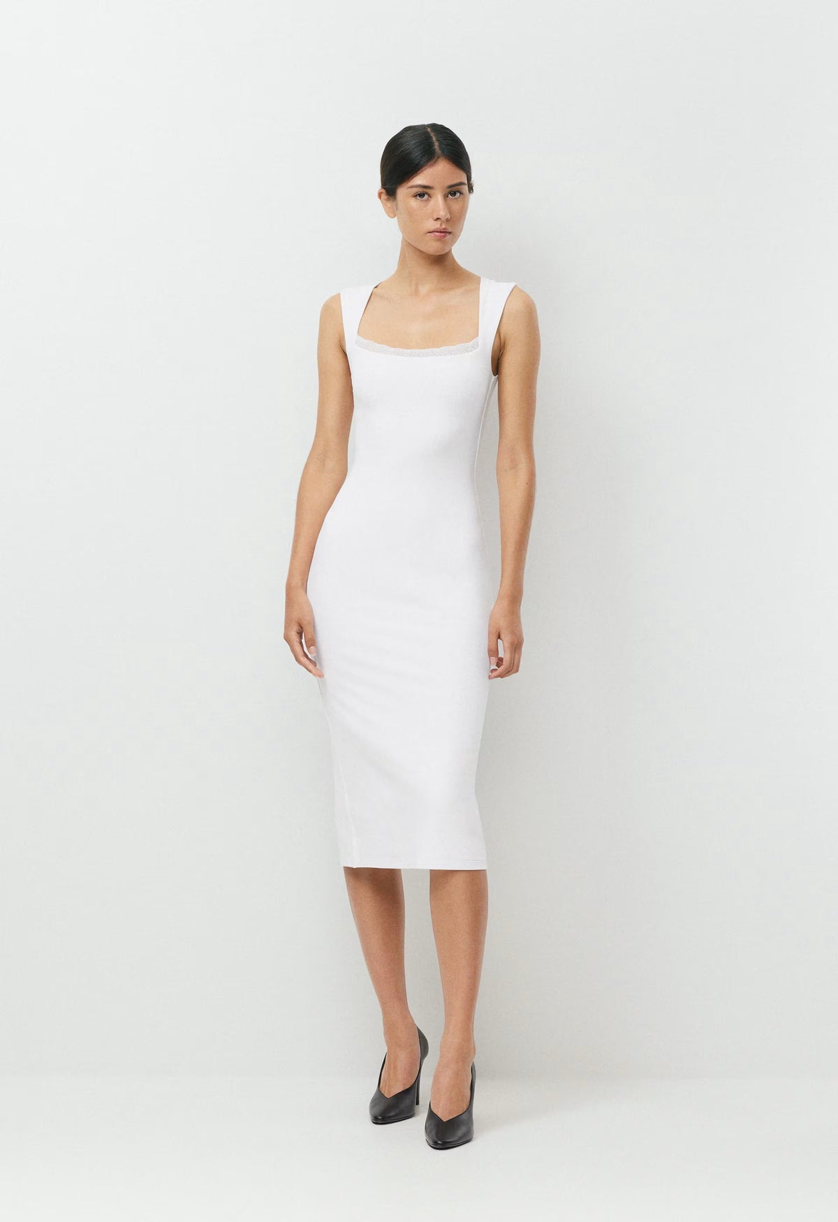 Original Contour Together Dress - BRIGHT WHITE