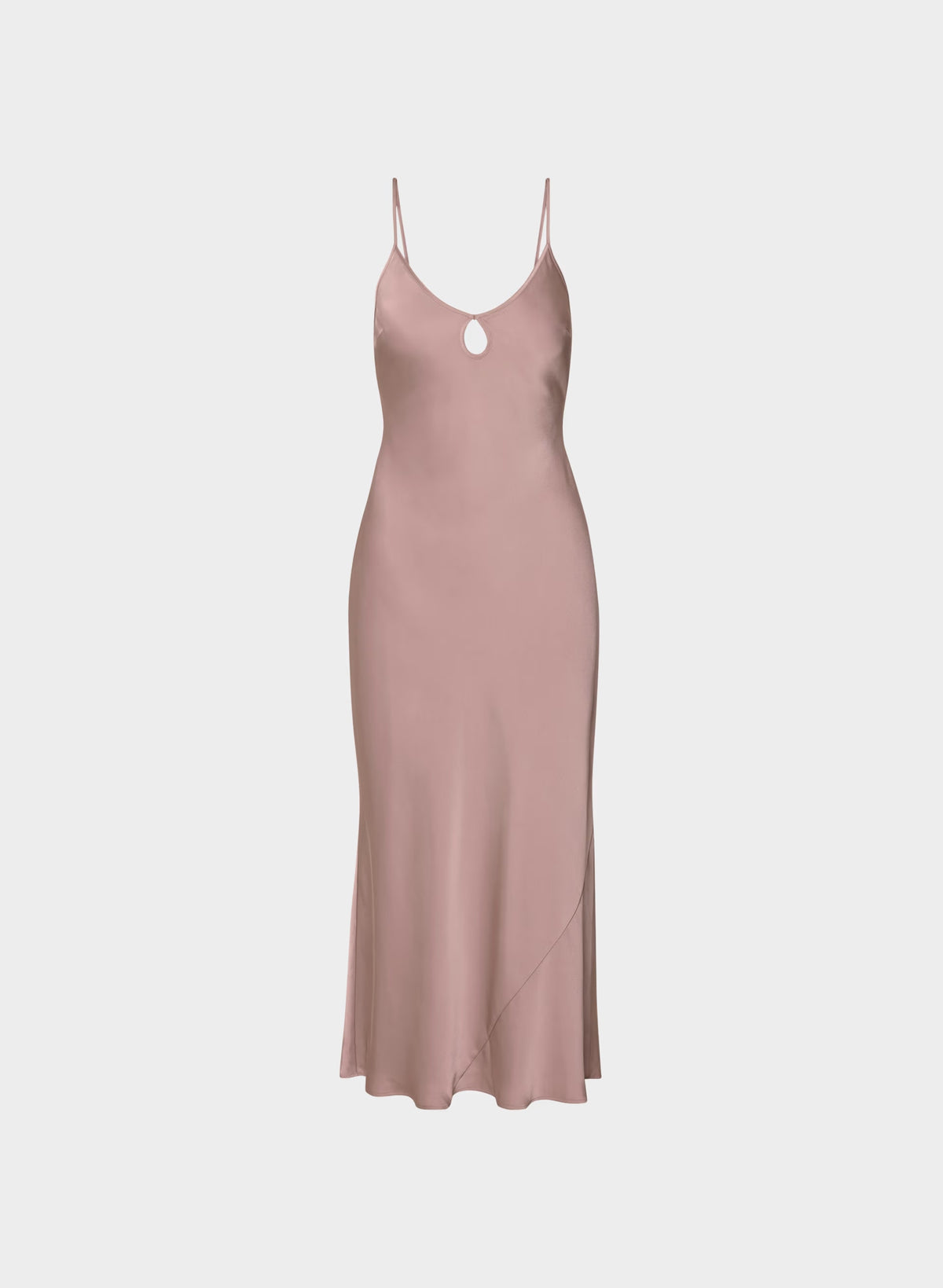 Duskfall Satin Dress - DUSTY MAUVE