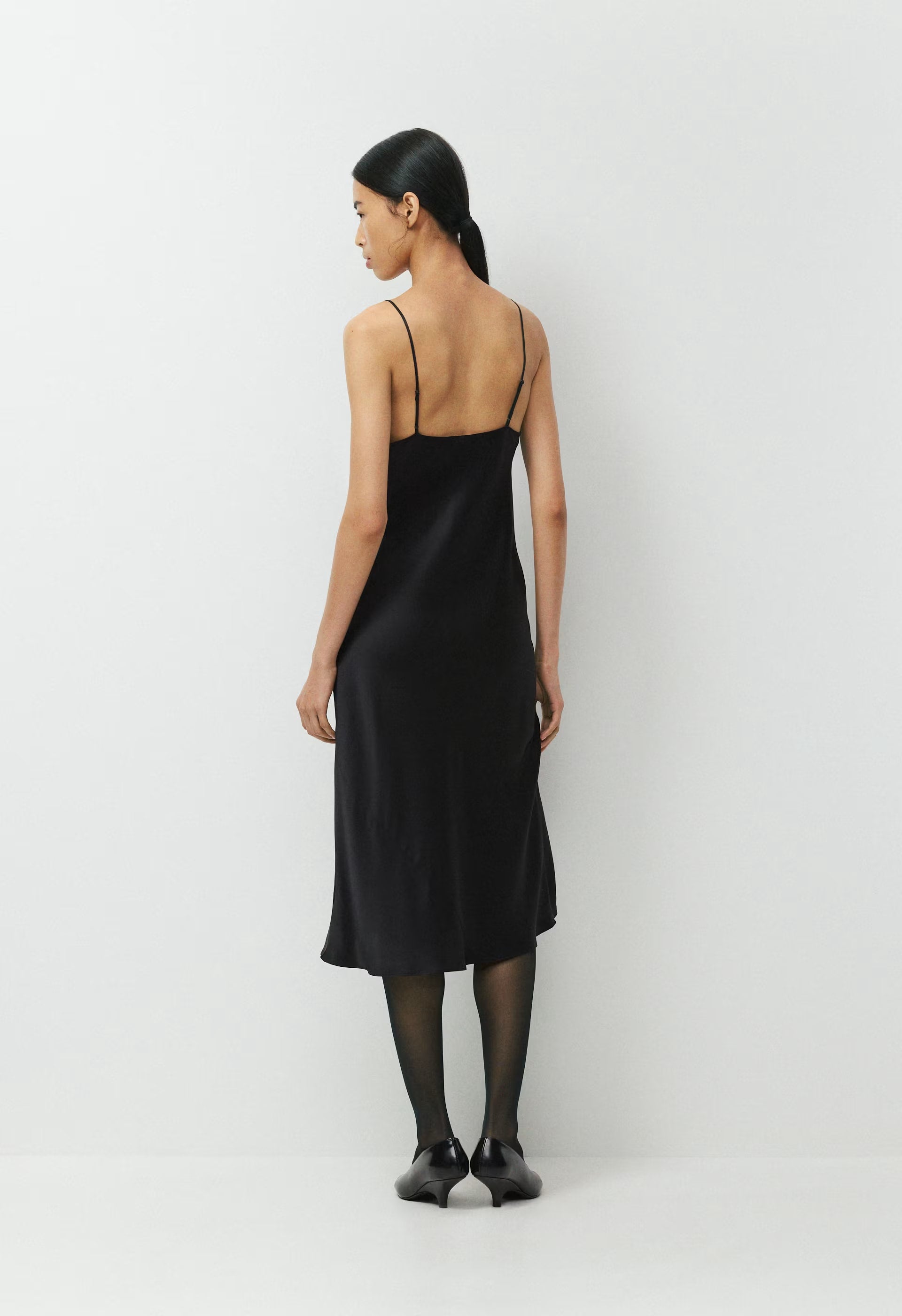 Charter Silk Dress - BLACK