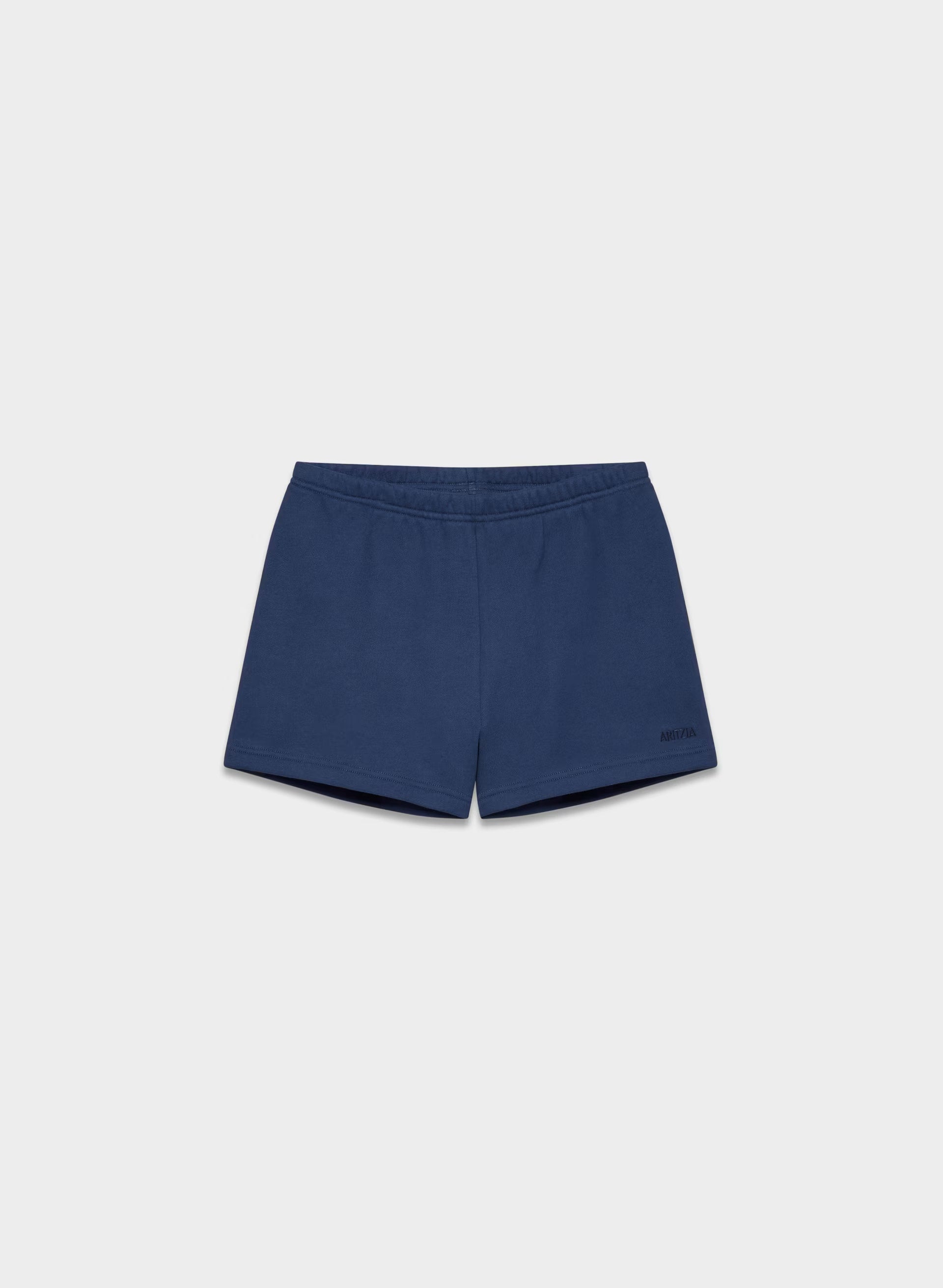 Cozy Sweatfleece Perfect Hi-Rise Mini Short - BYRON BLUE