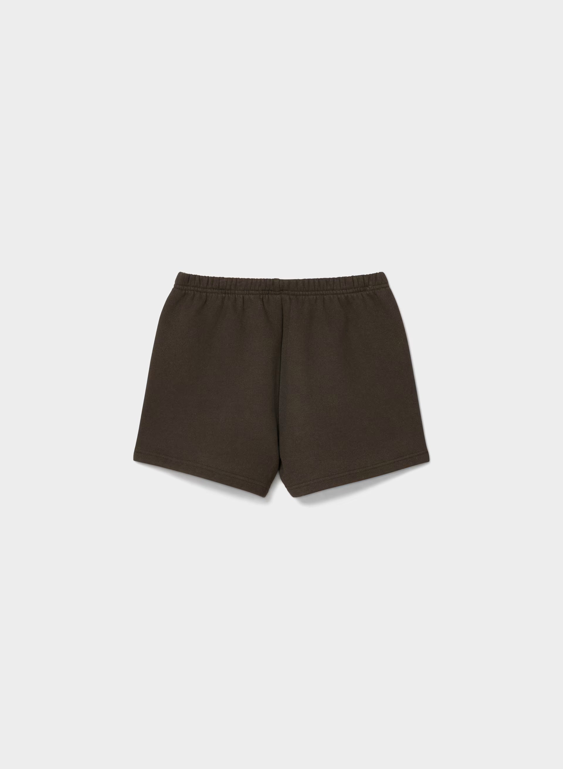 Cozy Sweatfleece Perfect Hi-Rise Mini Short - CACAO NIB BROWN
