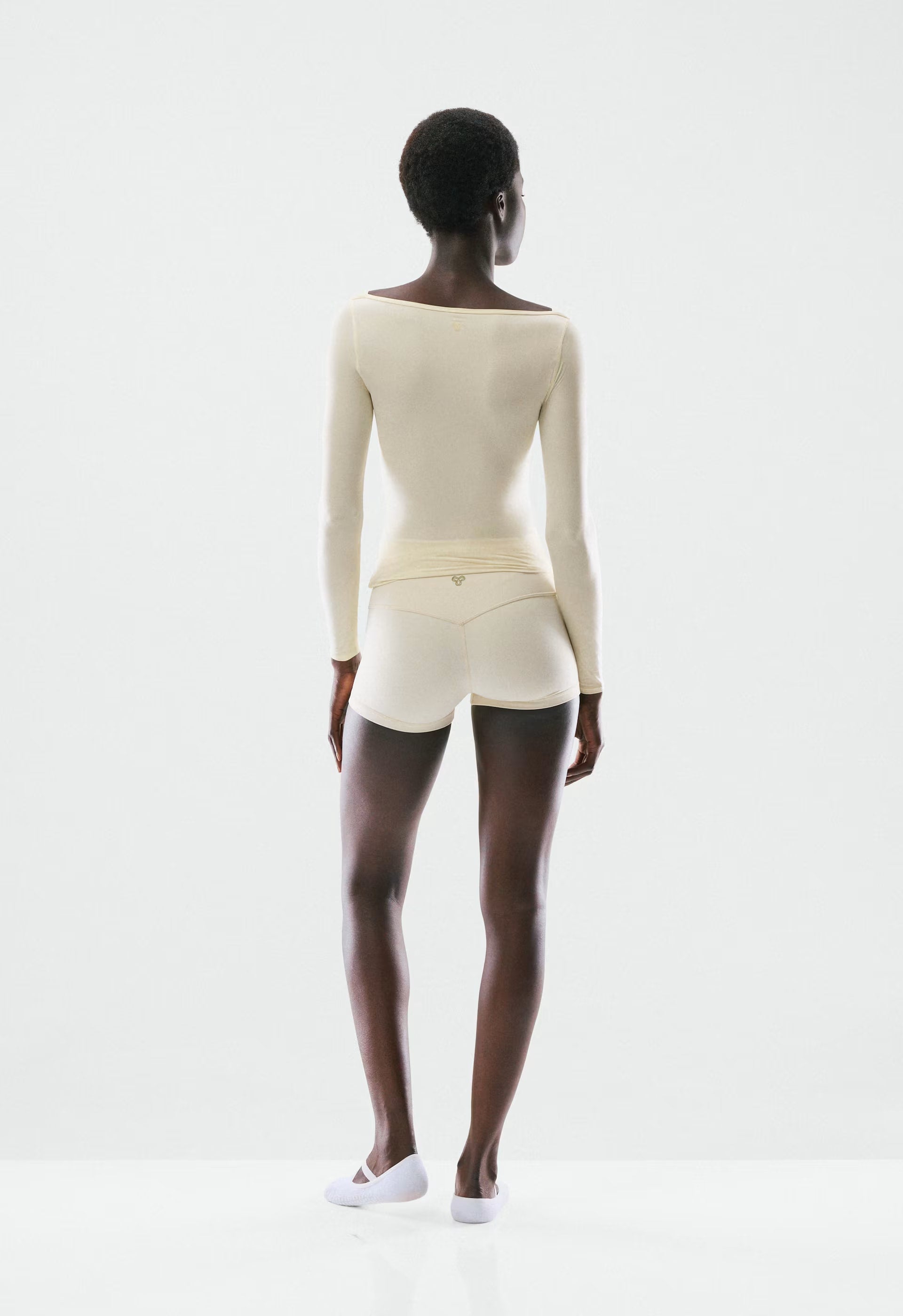 BUTTER Cheeky Hi-Rise 3" Short - SEASIDE CREAM