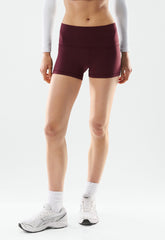 BUTTER Cheeky Hi-Rise 3" Short - GALA PLUM