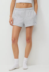 Cozy Sweatfleece Mega Hi-Rise Mini Short - HEATHER CHROME