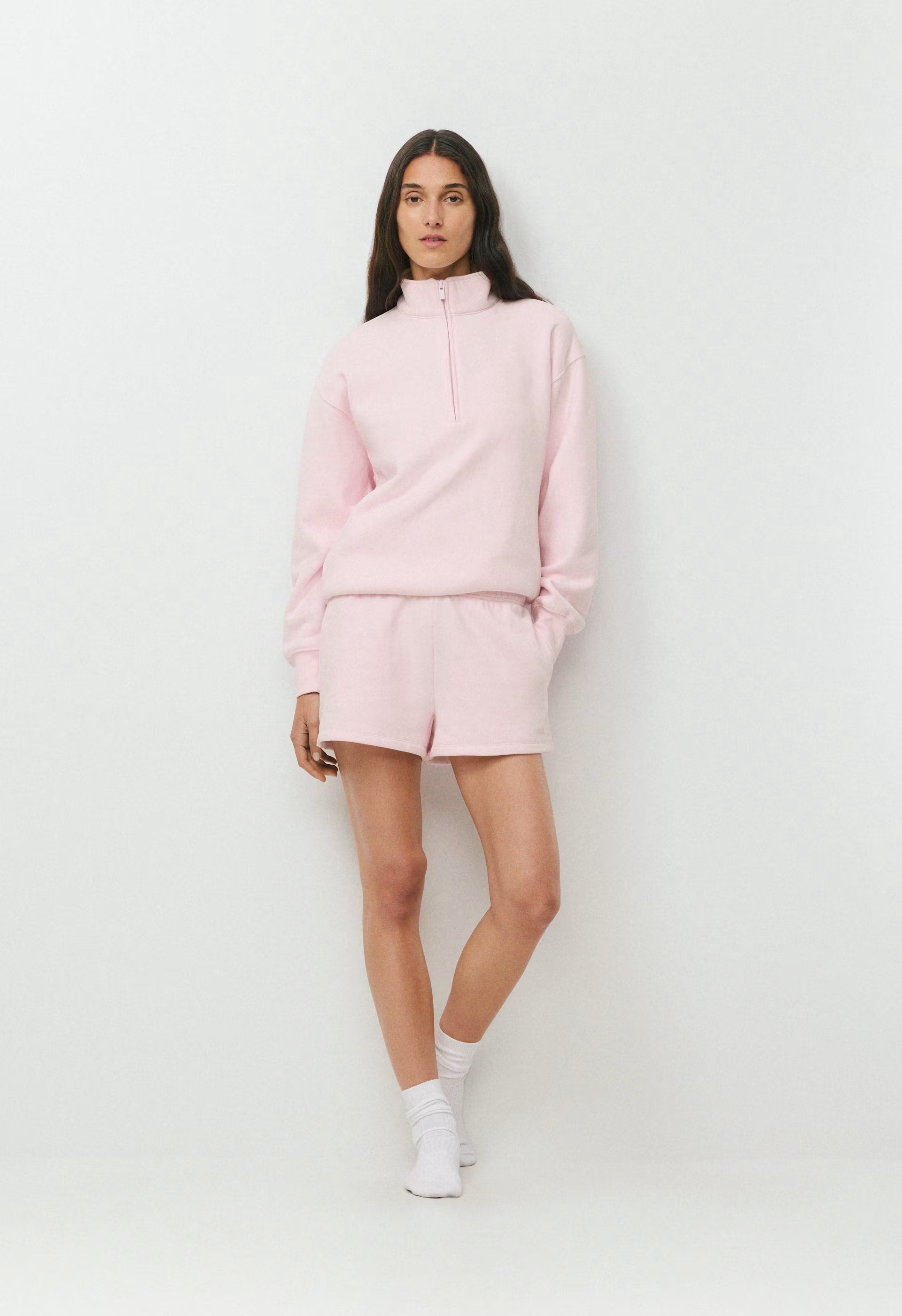 Cozy Sweatfleece Mega Hi-Rise Mini Short - MAGNOLIA