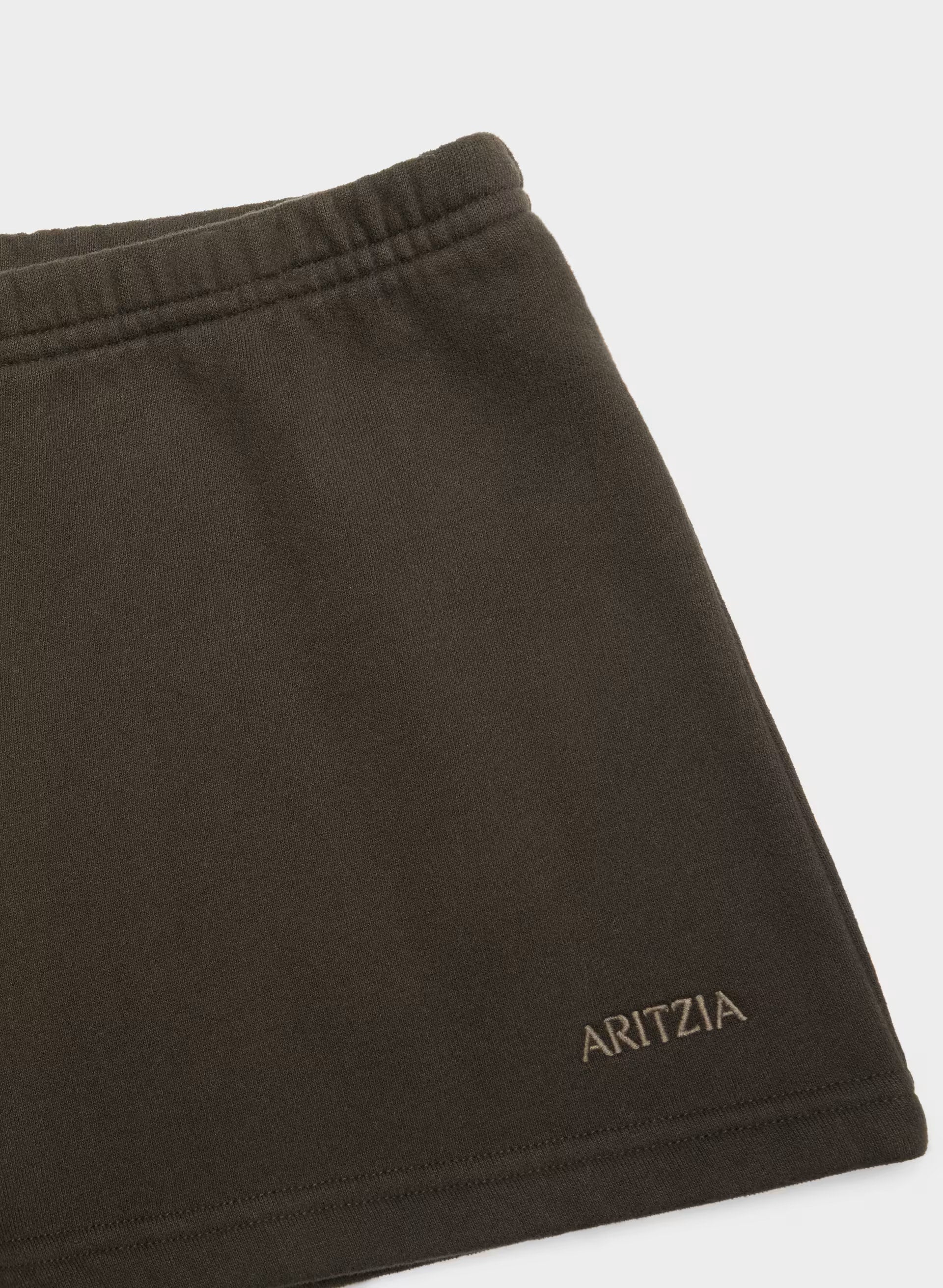 Cozy Sweatfleece Boyfriend Lo-Rise Mini Short - CACAO NIB BROWN