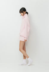 Cozy Sweatfleece Boyfriend Lo-Rise Mini Short - MAGNOLIA