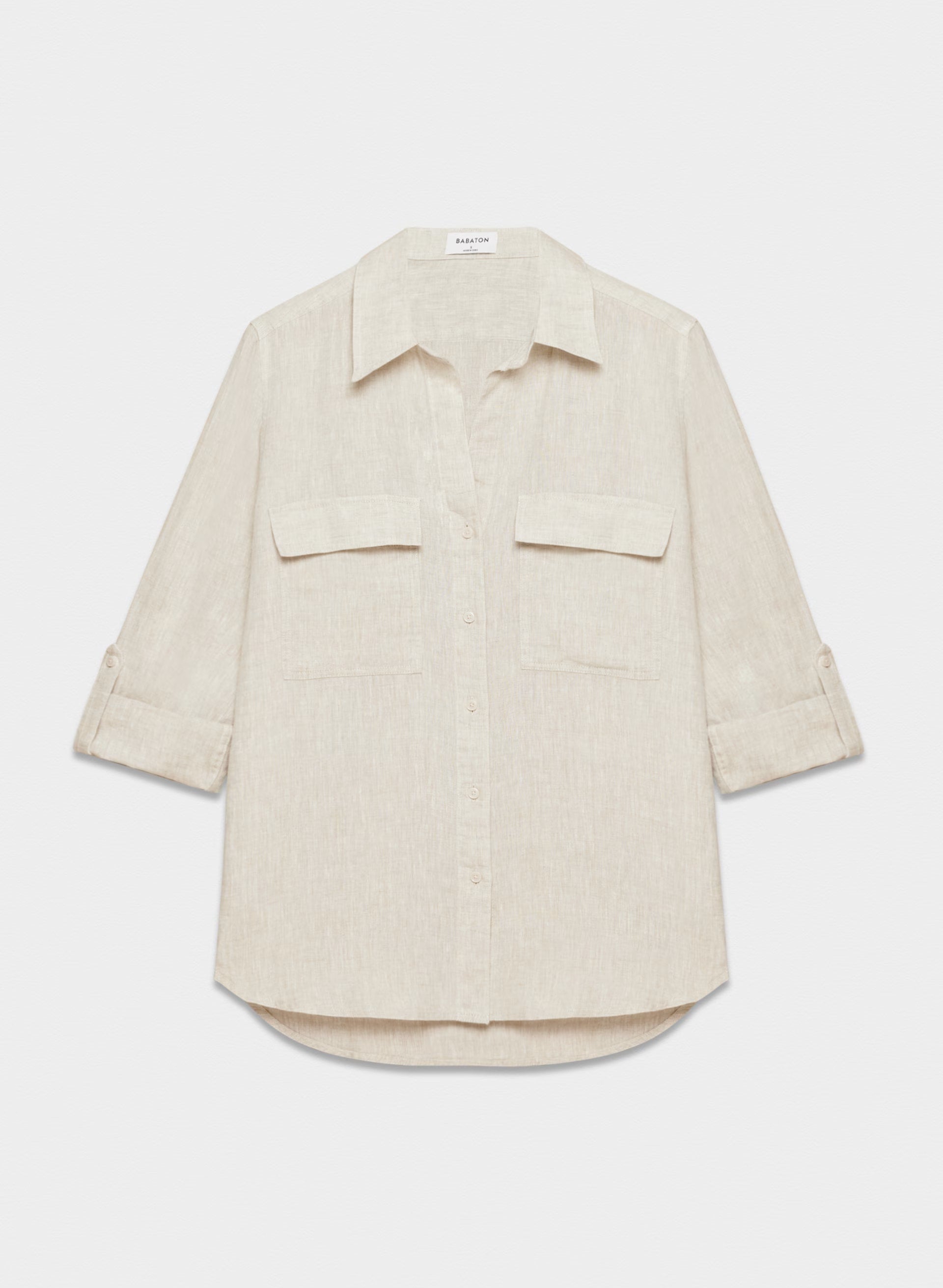Utility Linen Shirt - NATURAL ECRU