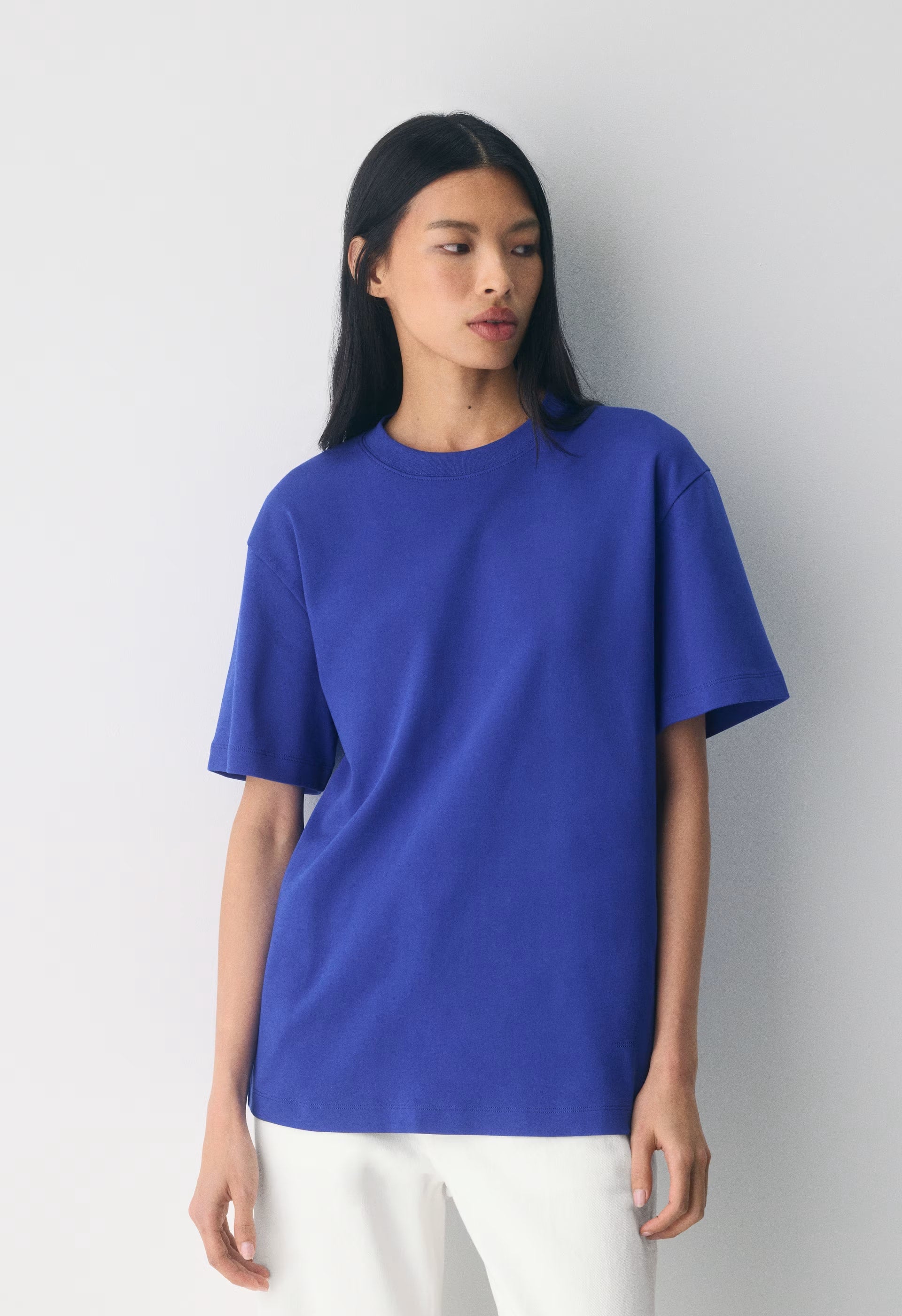InterLock Cotton Pegasus T-Shirt - MATTE PEARL/CORDOVAN