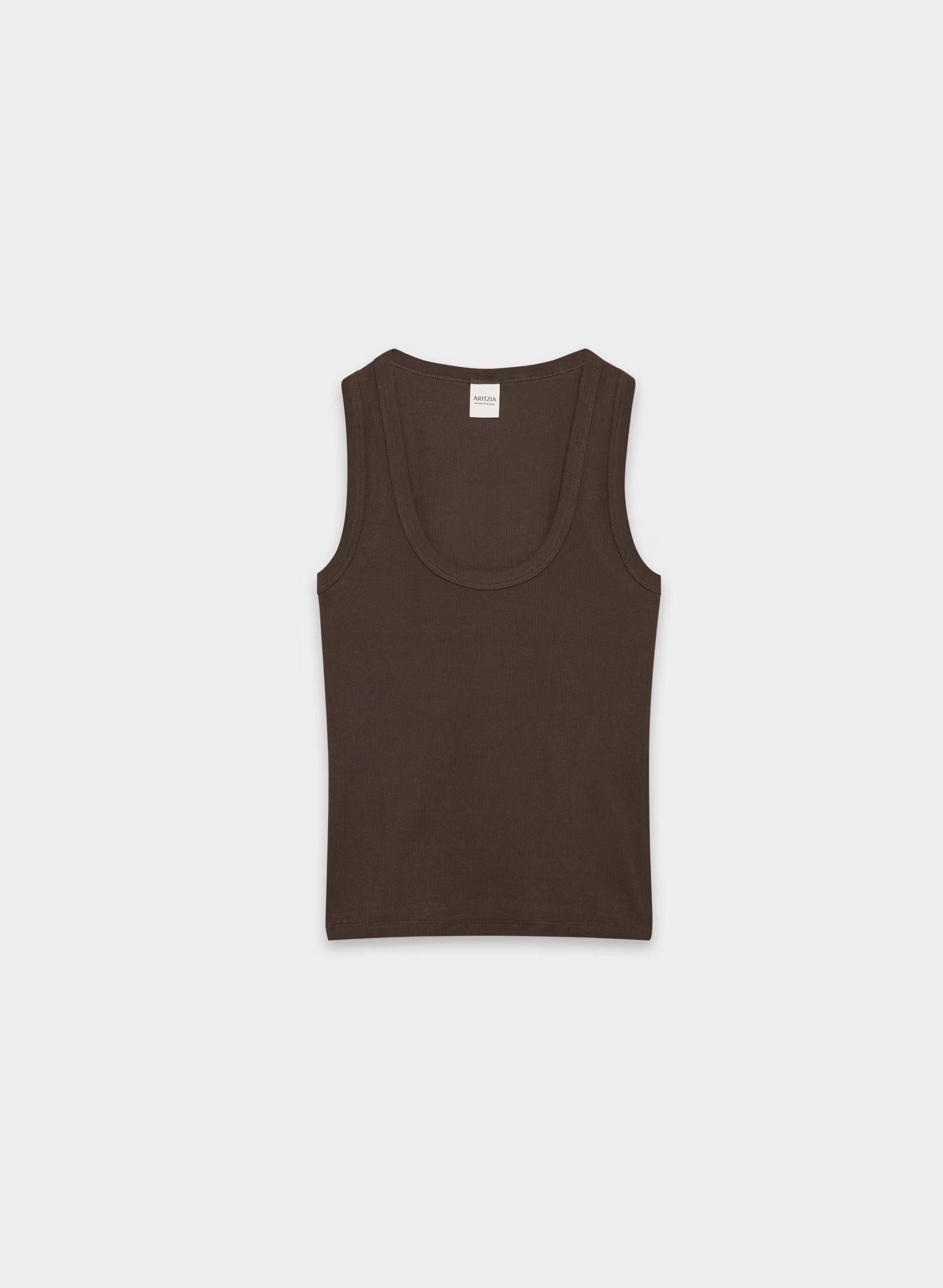 HomeStretch™ Rib Vinyl Tank - RICH MOCHA BROWN