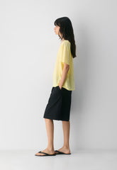 Loom Linen Quay T-Shirt - LEMONADE