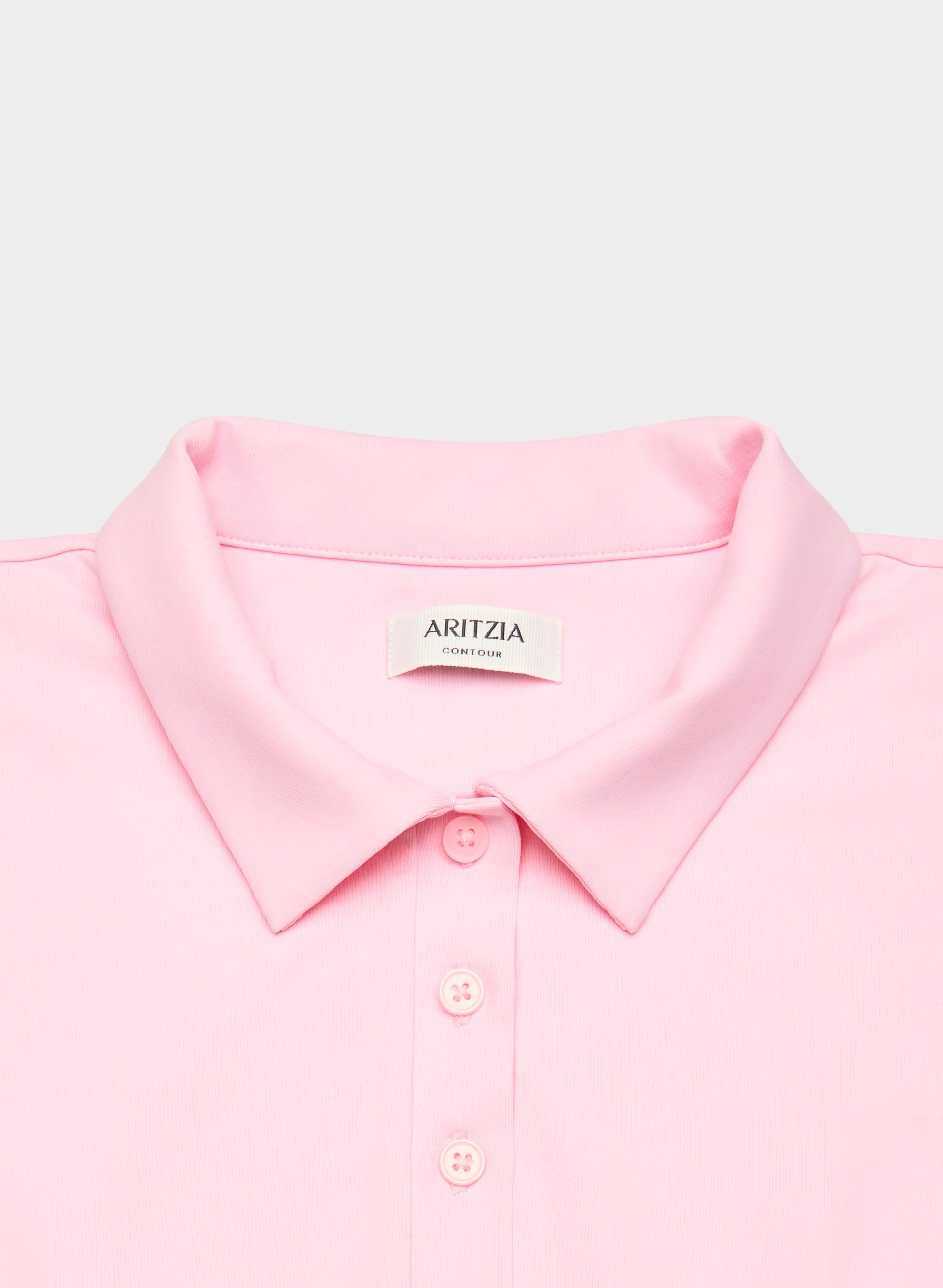 Original Contour Flyer Polo T-Shirt - MILKSHAKE PINK