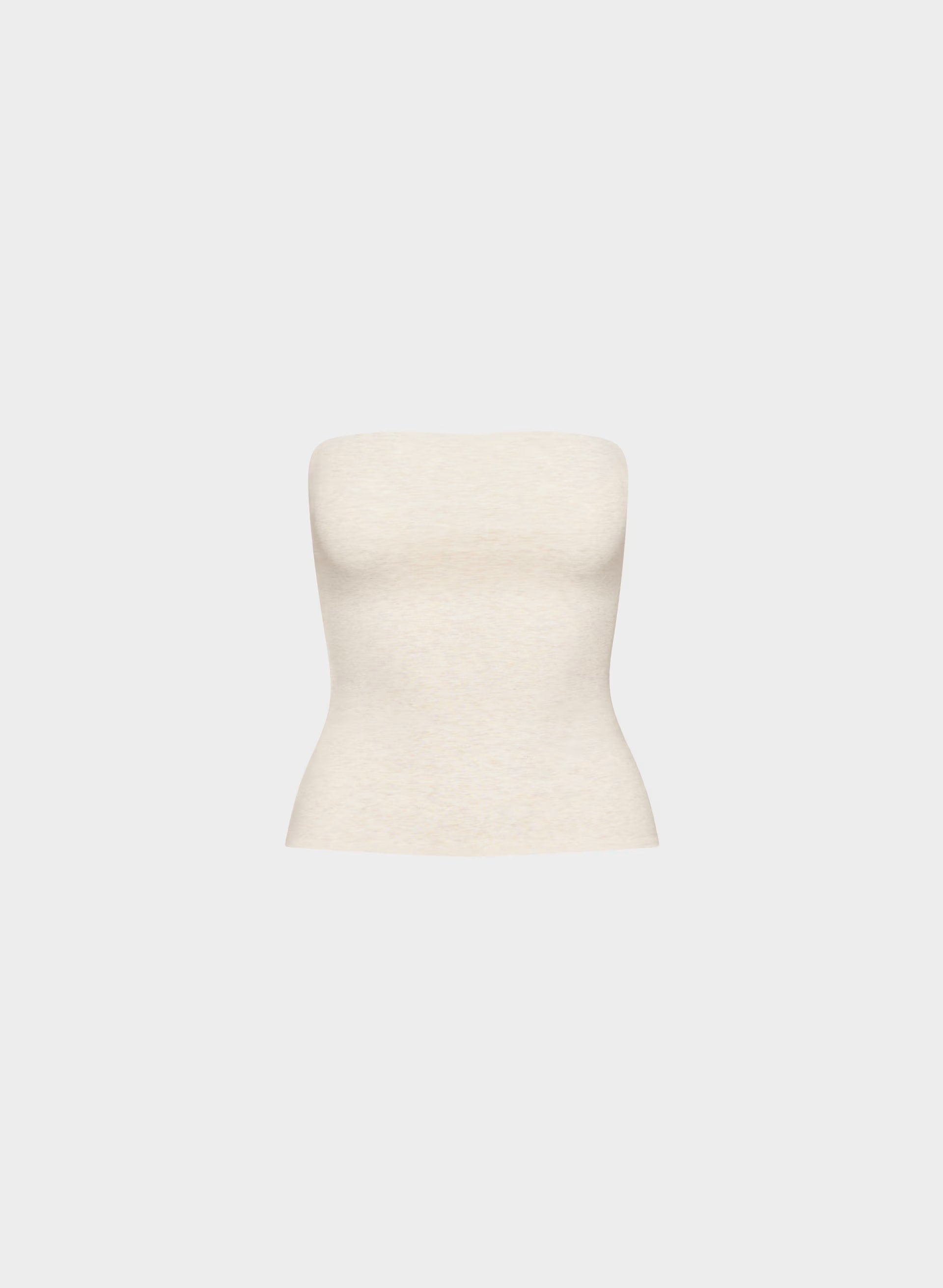 Casual Contour Hi-Hip Tube Top - HEATHER LIGHT OATMEAL