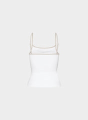 Original Contour Swoop Cami Tank - BRGHT WHT/ MTRPLS TP