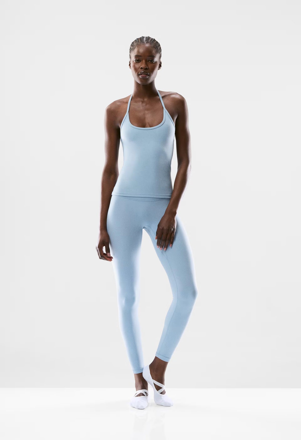 LIFE Essential Cami Halter Top - RIPPLE BLUE