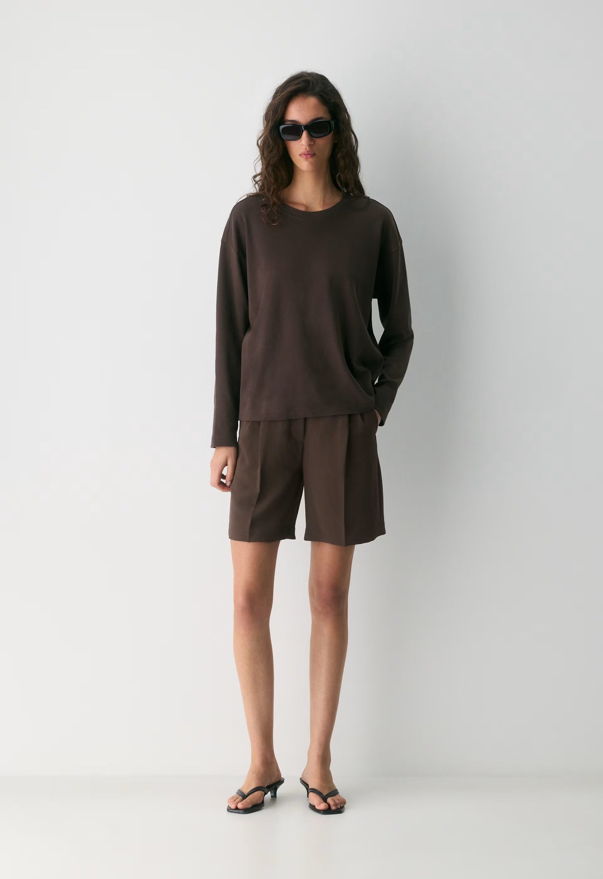 InterLock Cotton Steps Longsleeve - RICH MOCHA BROWN