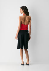 Smooth Matter™ Tower Halter Top - CHERRYBOMB RED