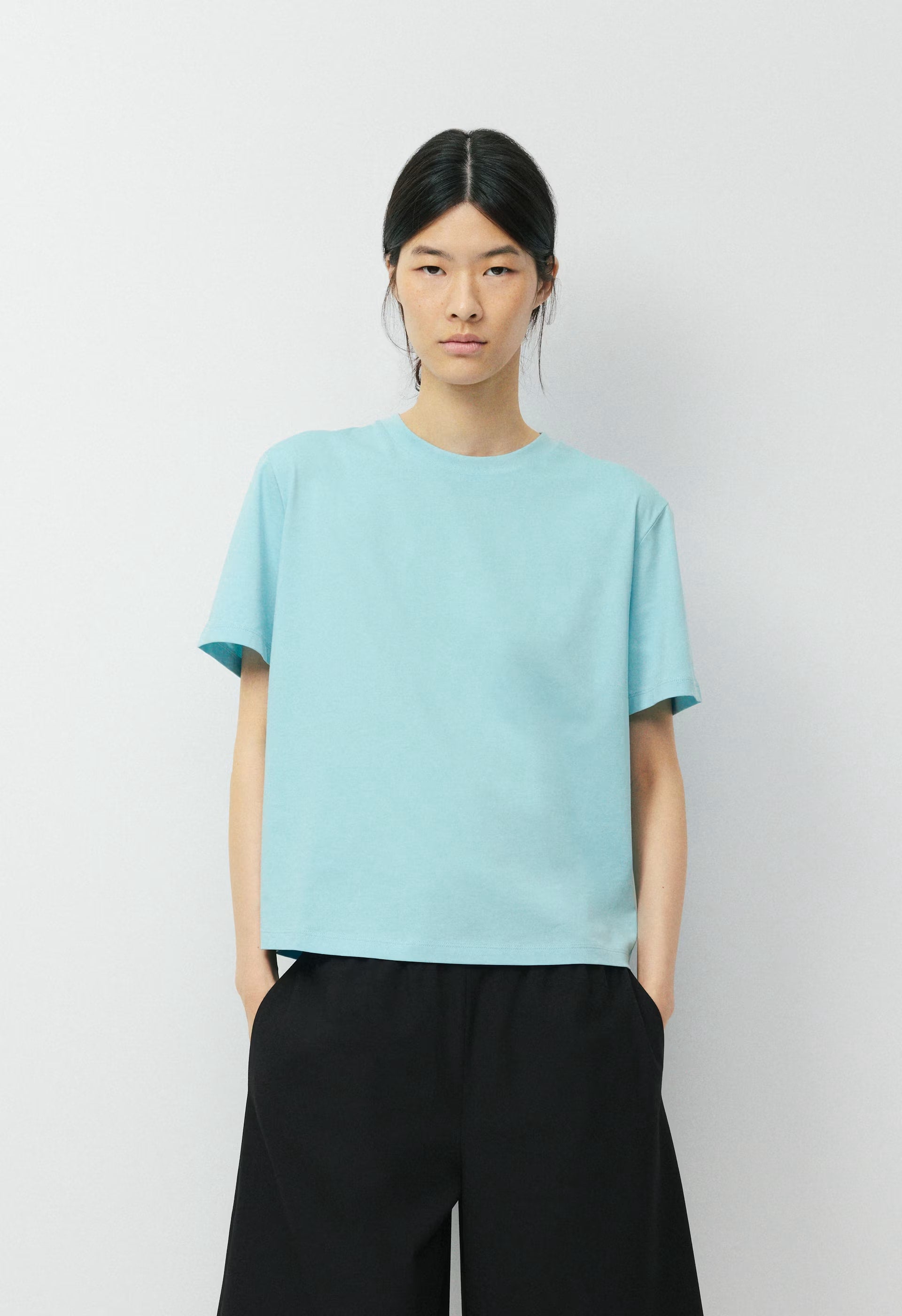 Key Cotton Thessa T-Shirt - HEATHER CHROME