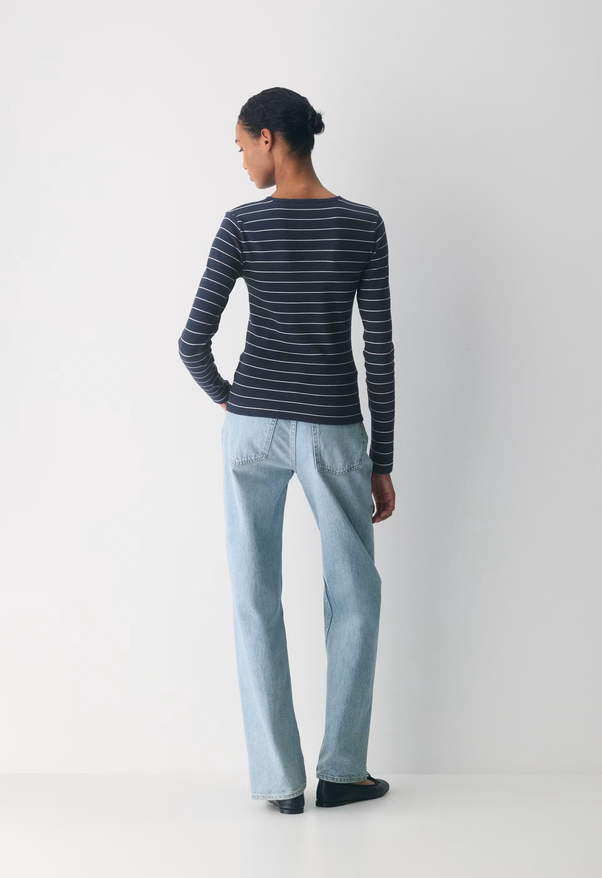 HomeStretch™ Rib Solo Longsleeve - ADMIRAL/WHITE
