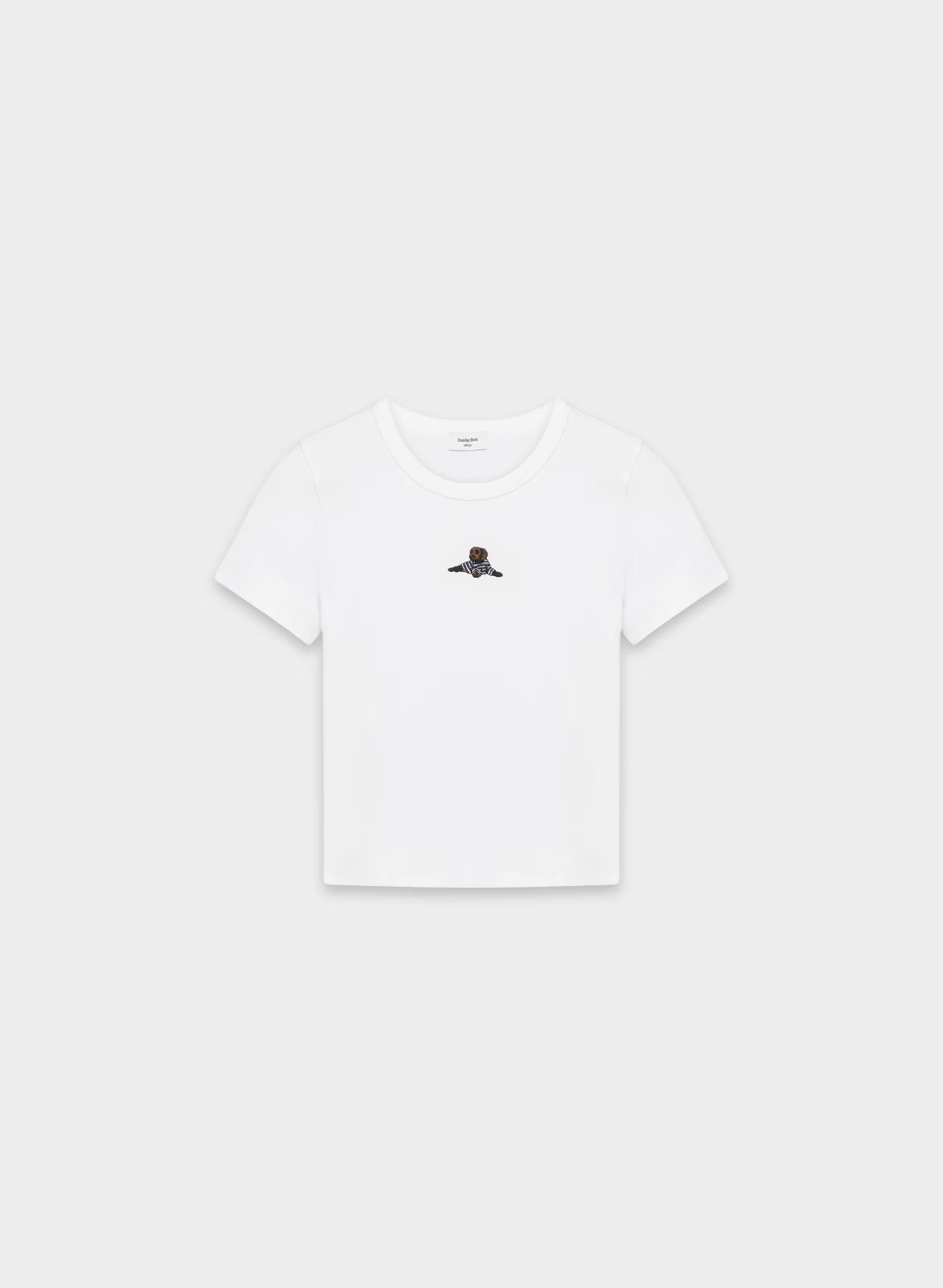 Little Ripple Icon T-Shirt - BRGHT WHTE/BEANIE