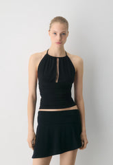 Smooth Matter™ Odeum Halter Top - BLACK