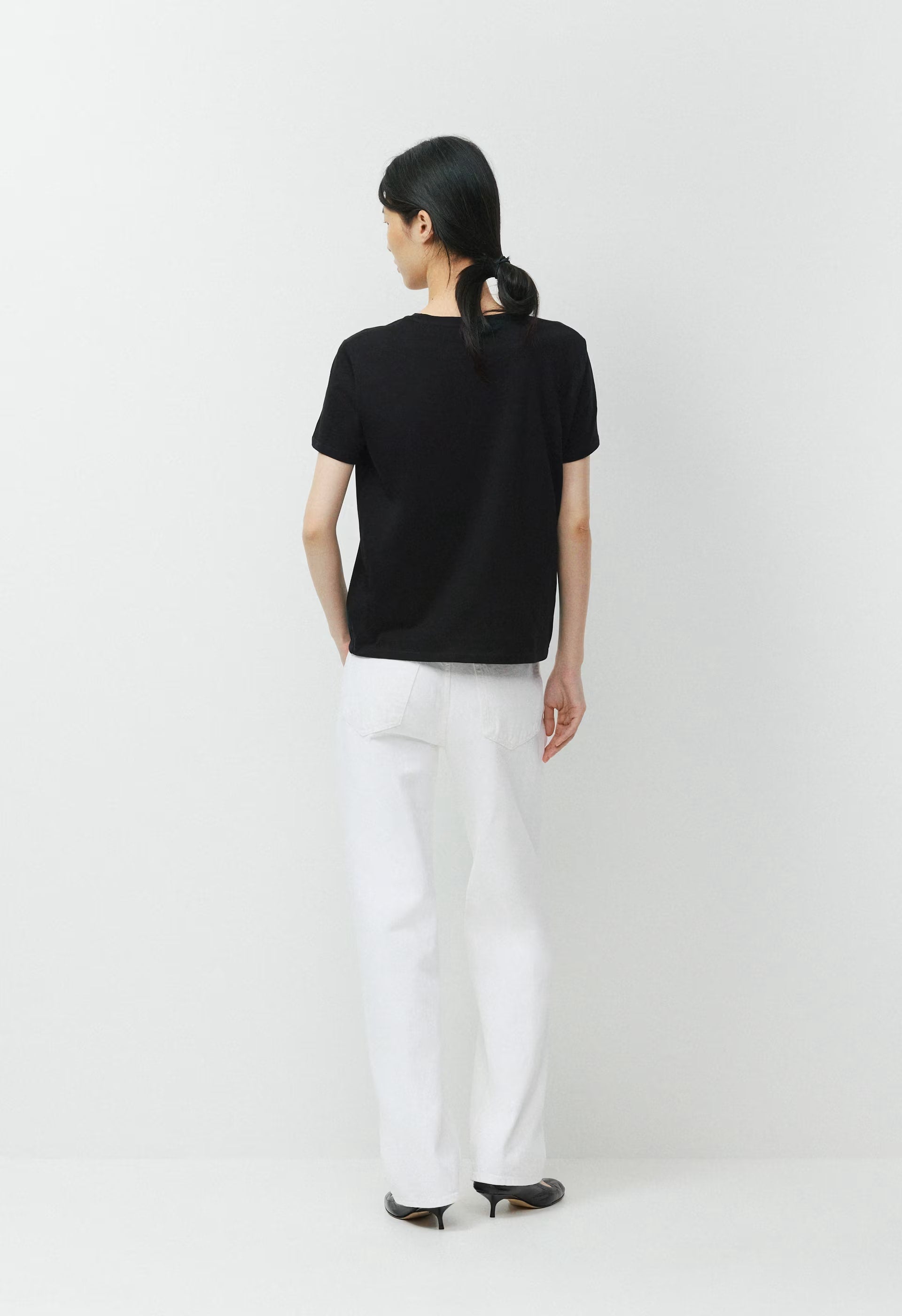 Wisp Cotton Nysa T-Shirt - BLACK