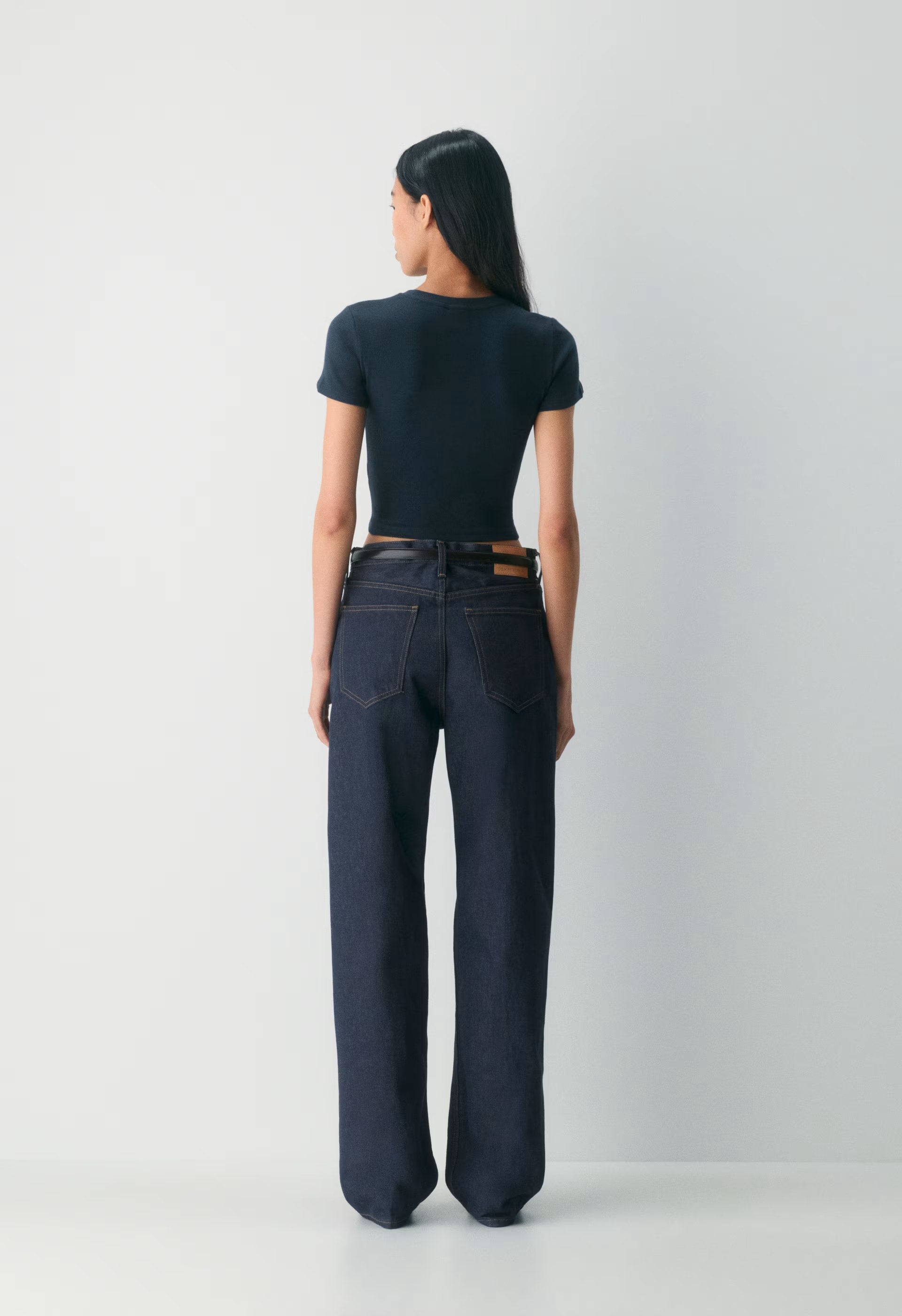 HomeStretch™ Rib Tune Waist T-Shirt - ADMIRAL