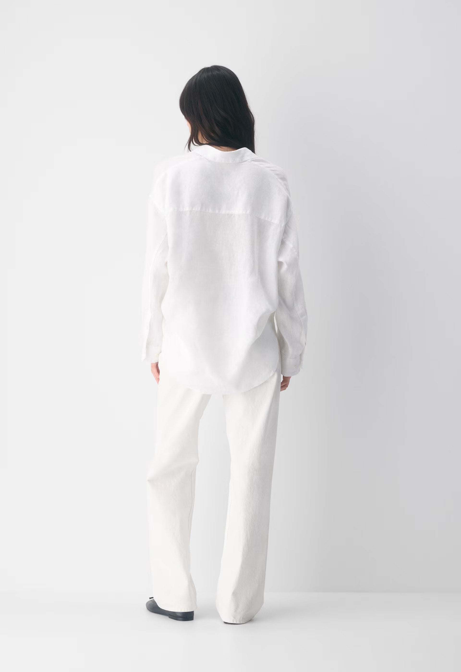 Reminisce Relaxed Linen Shirt - WLN STP WHT/NTRL ECR