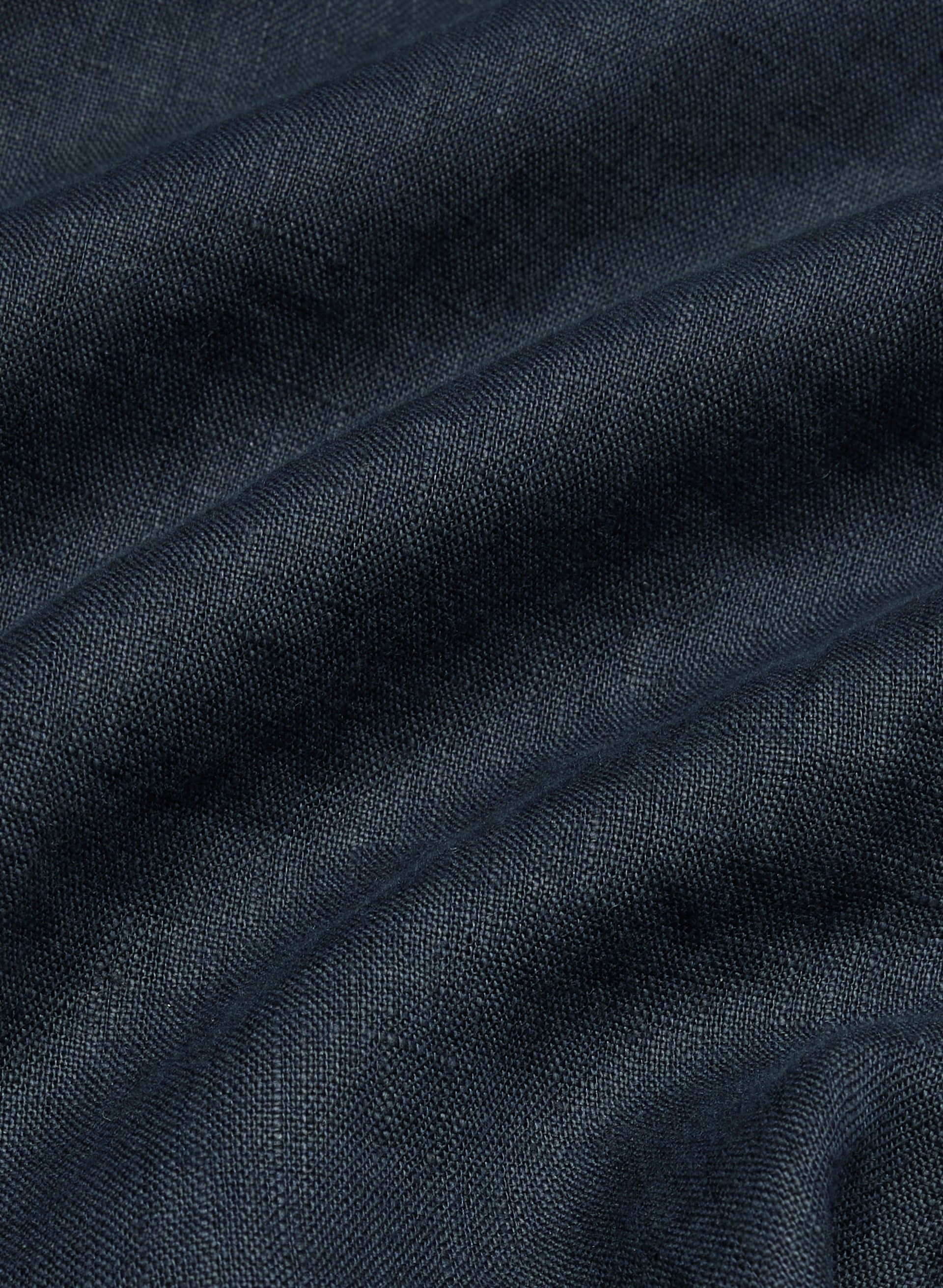Reminisce Relaxed Linen Shirt - DARK NIGHT NAVY