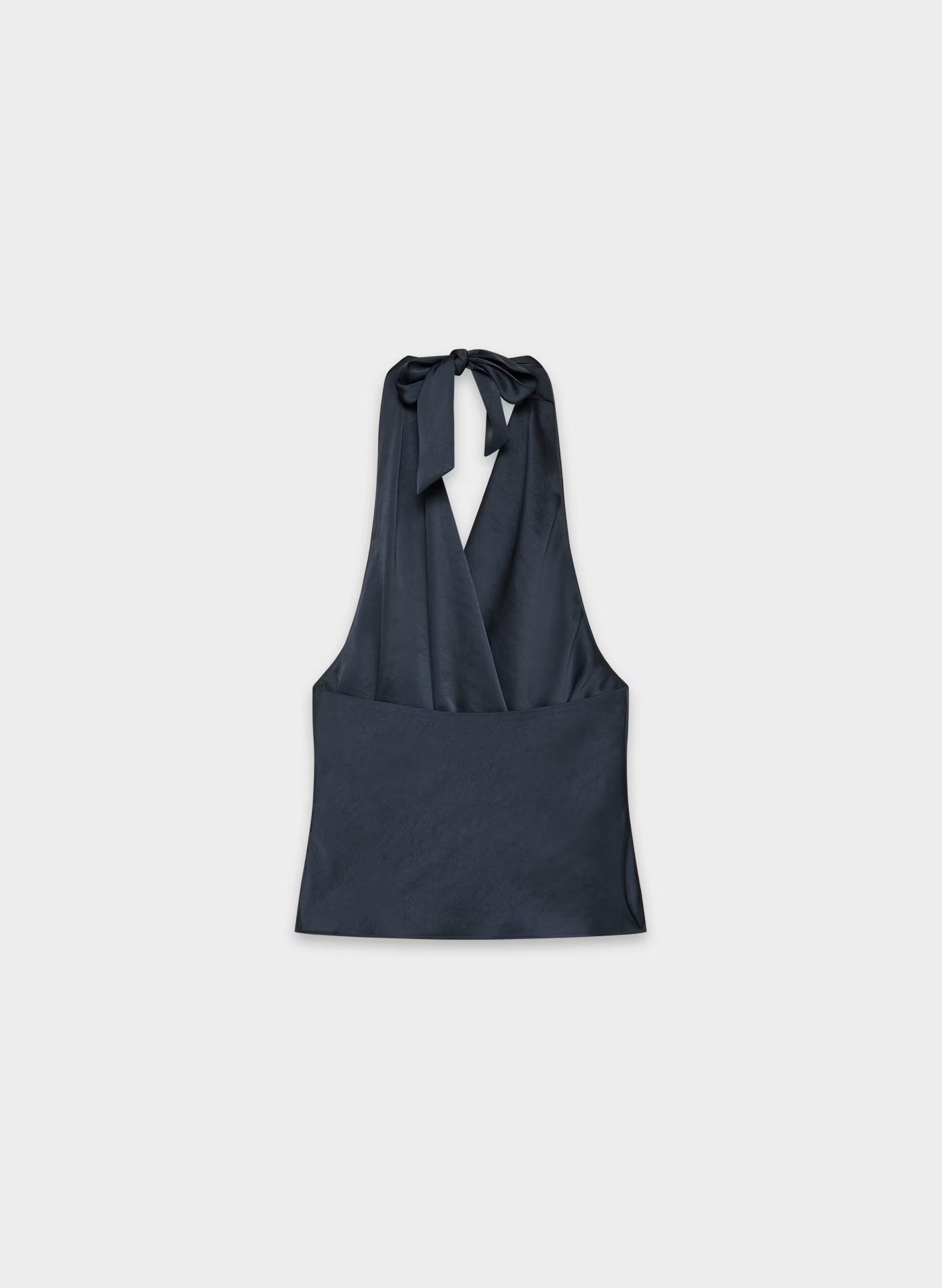 Martini Satin Halter Top - ADMIRAL