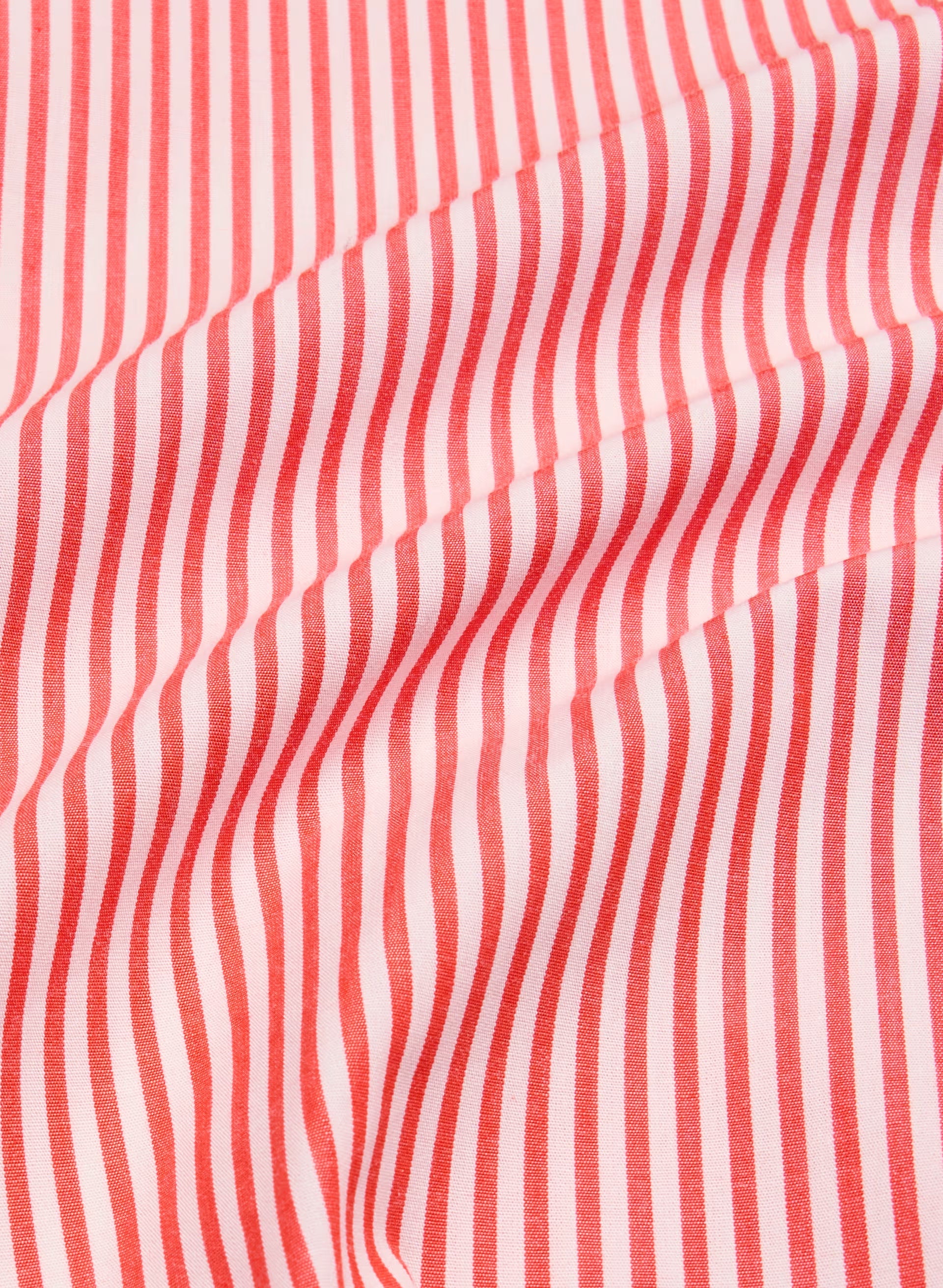 New Essential Relaxed Poplin Shirt - CRMN STRP LT B/PPY RD