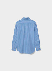 New Essential Relaxed Poplin Shirt - MTLND STRP FR BLU/WHT